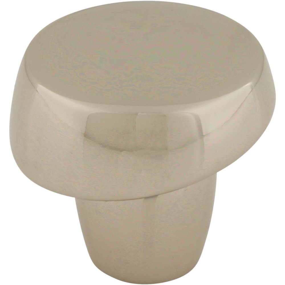 Top Knobs TK3131 Florham Slant Knob 1 1/4 Inch - Polished Nickel