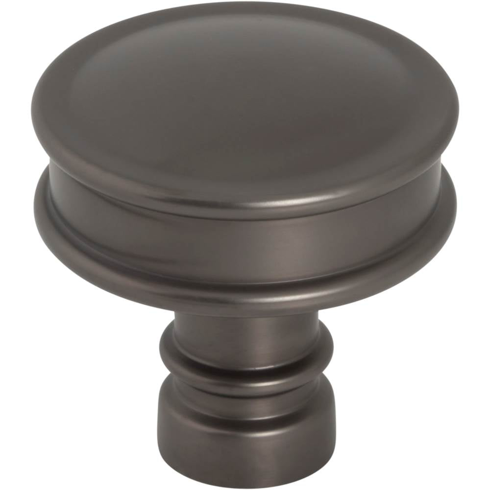 Top Knobs TK3140 Cranford Knob 1 1/4 Inch - Ash Gray