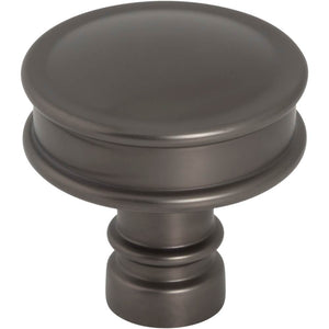Top Knobs TK3140 Cranford Knob 1 1/4 Inch - Ash Gray