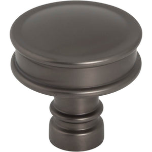 Top Knobs TK3140 Cranford Knob 1 1/4 Inch - Ash Gray