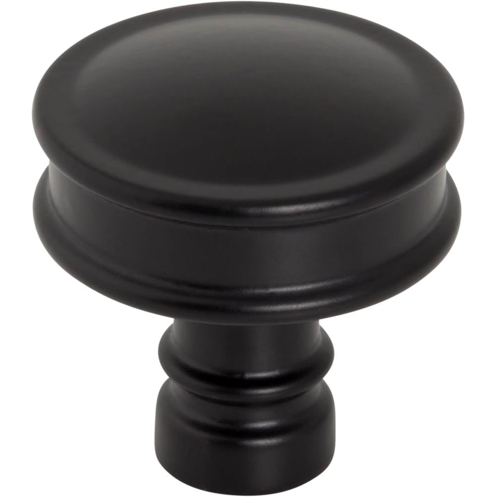 Top Knobs TK3140 Cranford Knob 1 1/4 Inch - Flat Black