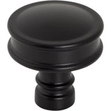 Top Knobs TK3140 Cranford Knob 1 1/4 Inch - Flat Black