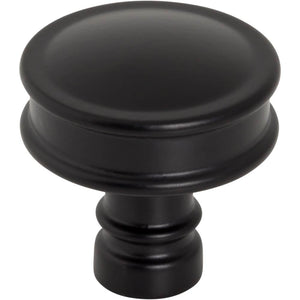 Top Knobs TK3140 Cranford Knob 1 1/4 Inch - Flat Black