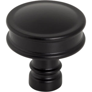 Top Knobs TK3140 Cranford Knob 1 1/4 Inch - Flat Black