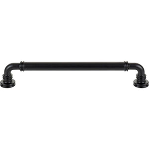 Top Knobs TK3144 Cranford Pull 7 9/16 Inch (c-c) - Flat Black