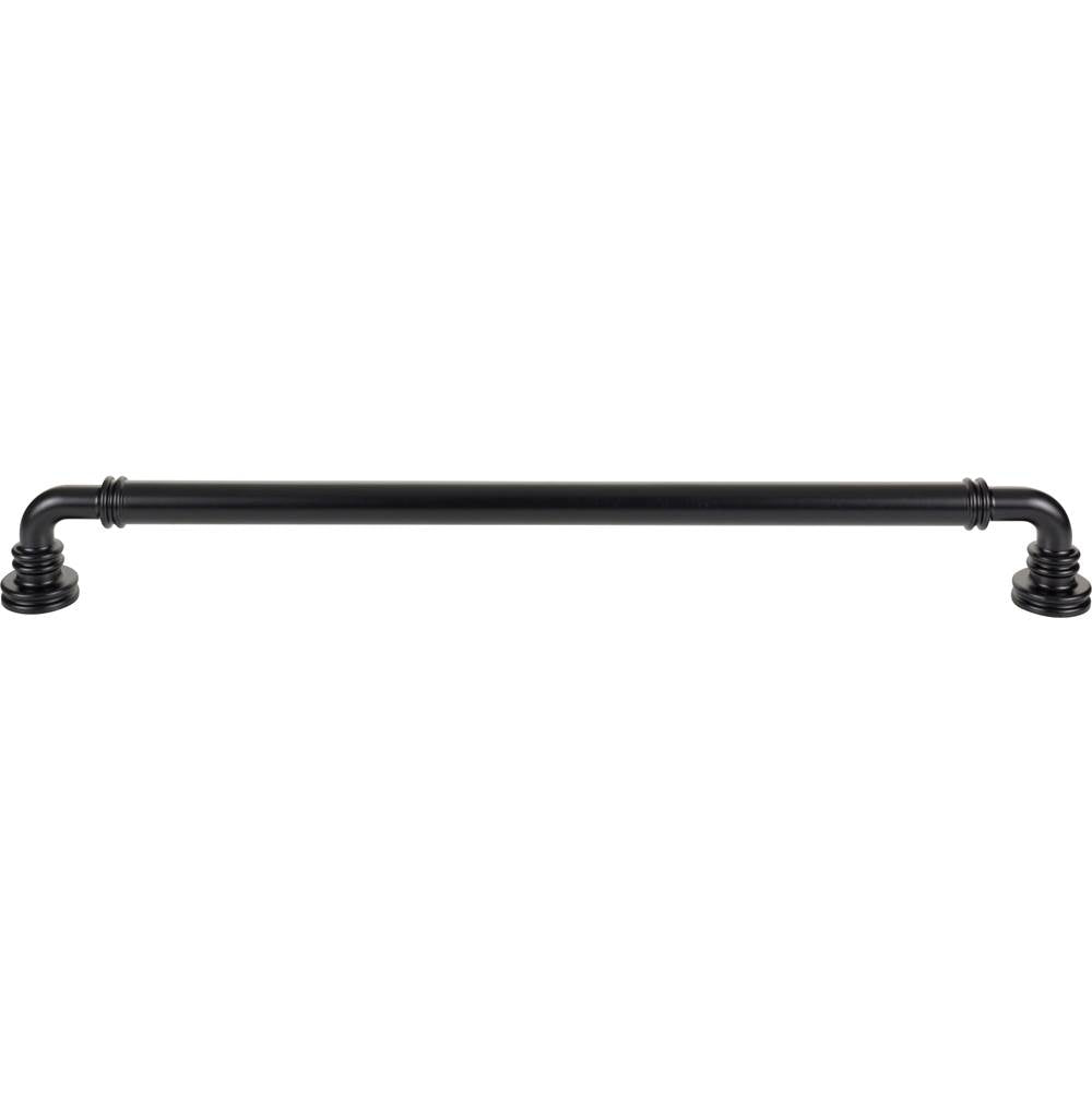 Top Knobs TK3148 Cranford Appliance Pull 18 Inch (c-c) - Flat Black