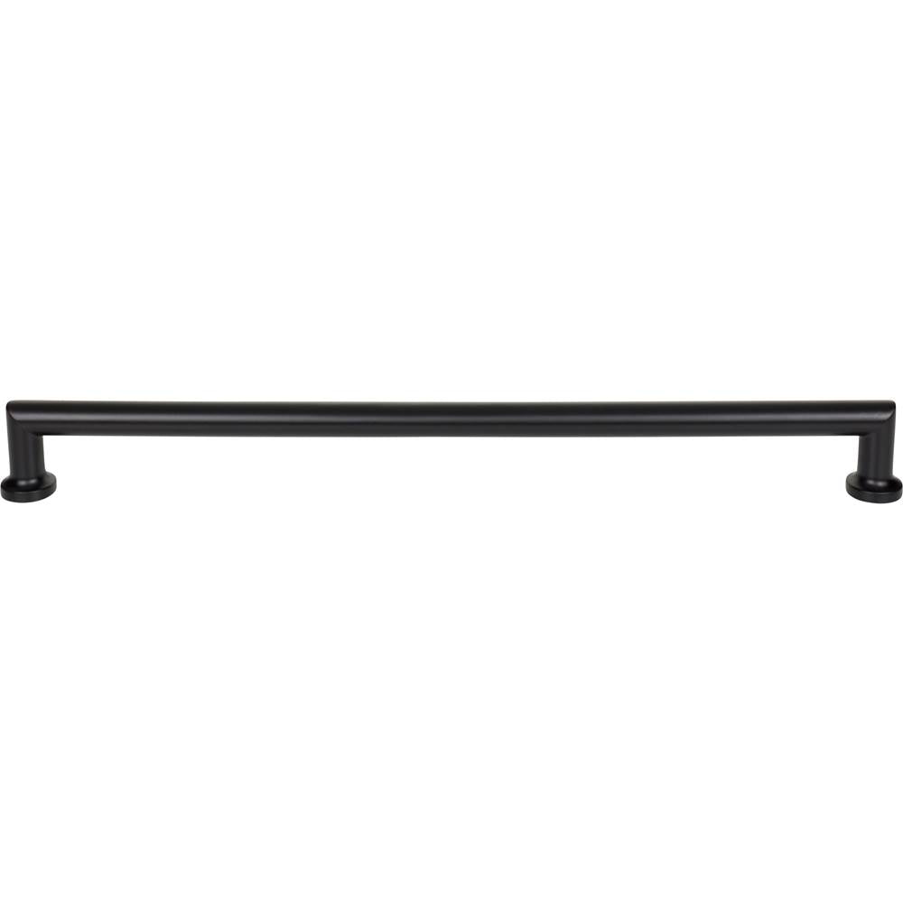 Top Knobs TK3158 Morris Appliance Pull 18 Inch (c-c) - Flat Black