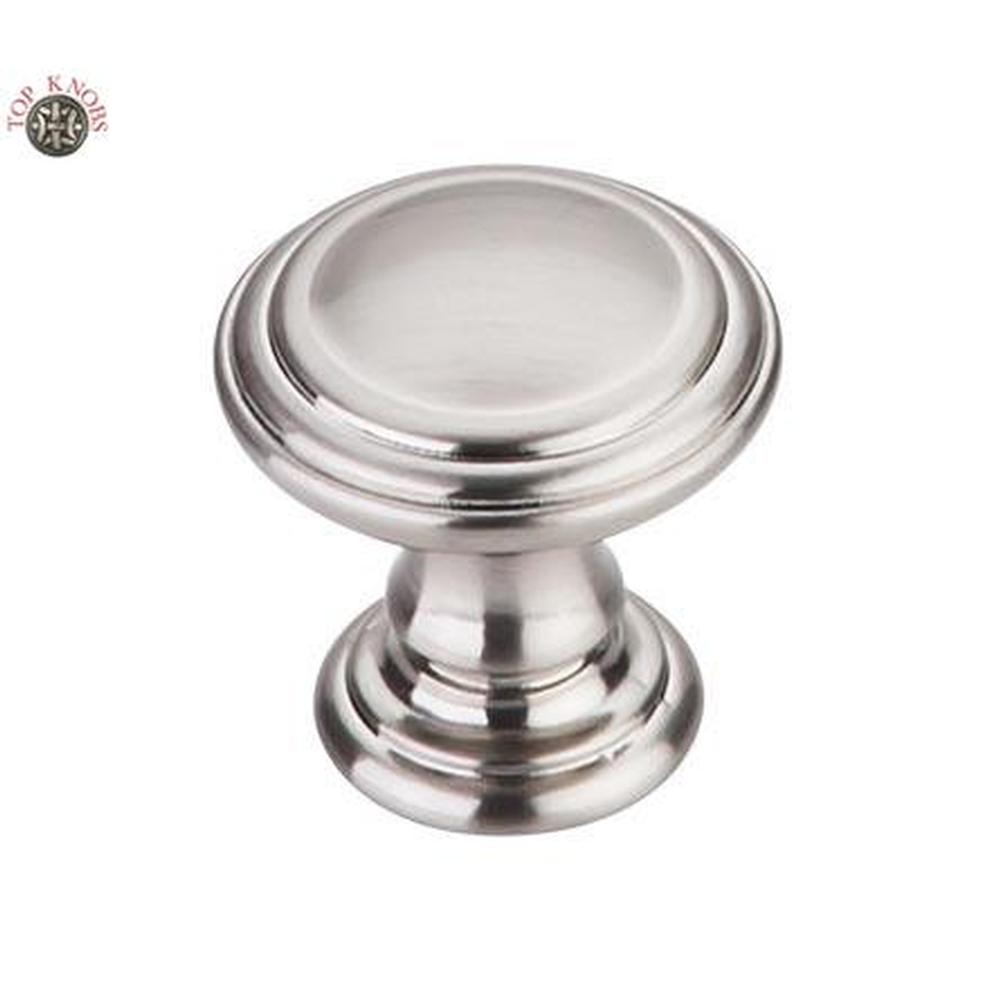 Top Knobs TK320 Reeded Knob 1 1/4" - Brushed Satin Nickel