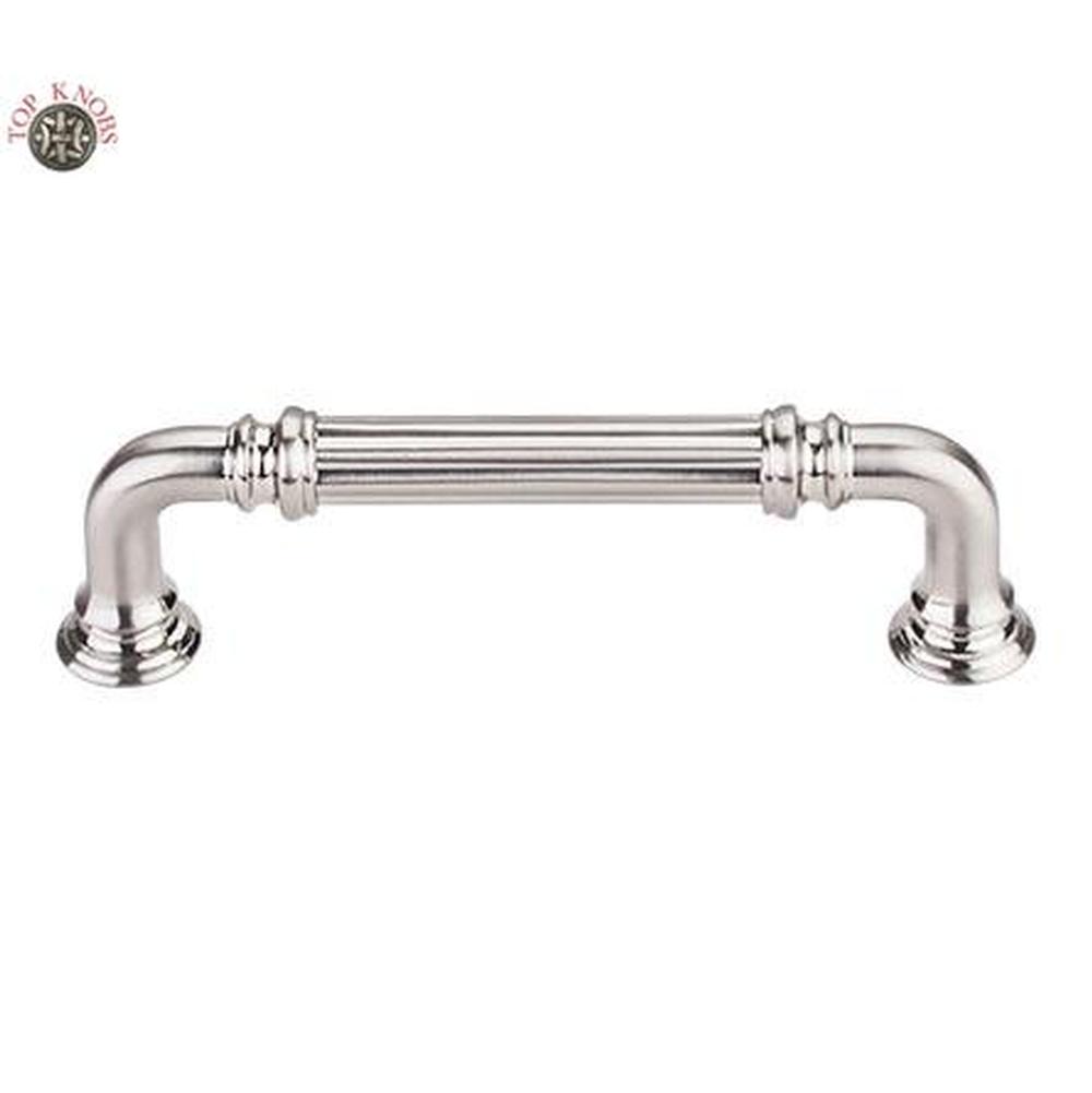 Top Knobs TK322 Reeded Pull 3 3/4" - Brushed Satin Nickel