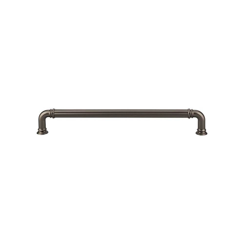 Top Knobs TK327 Reeded Appliance Pull 12 Inch (c-c) - Ash Gray