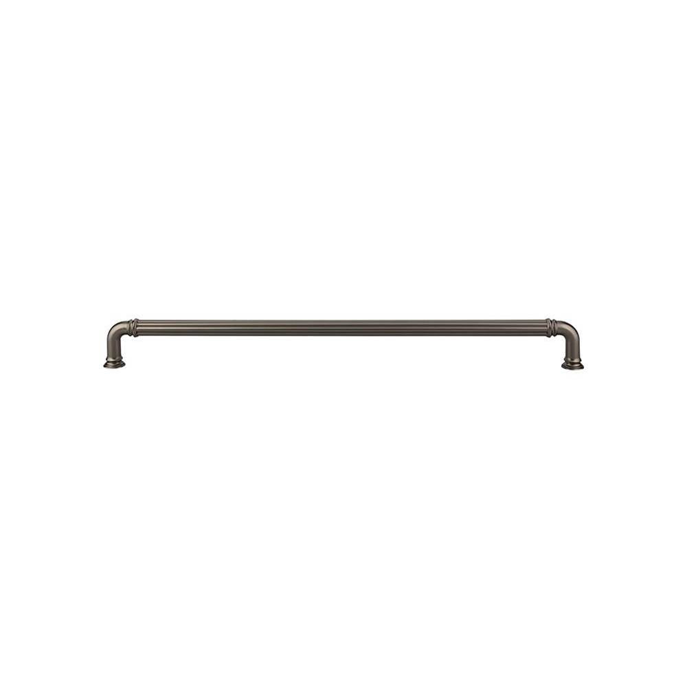 Top Knobs TK328 Reeded Appliance Pull 18" - Ash Gray