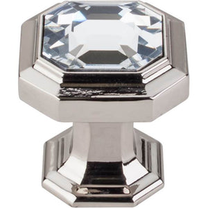 Top Knobs TK390 Crystal Emerald Knob 1 1/8 Inch - Polished Nickel