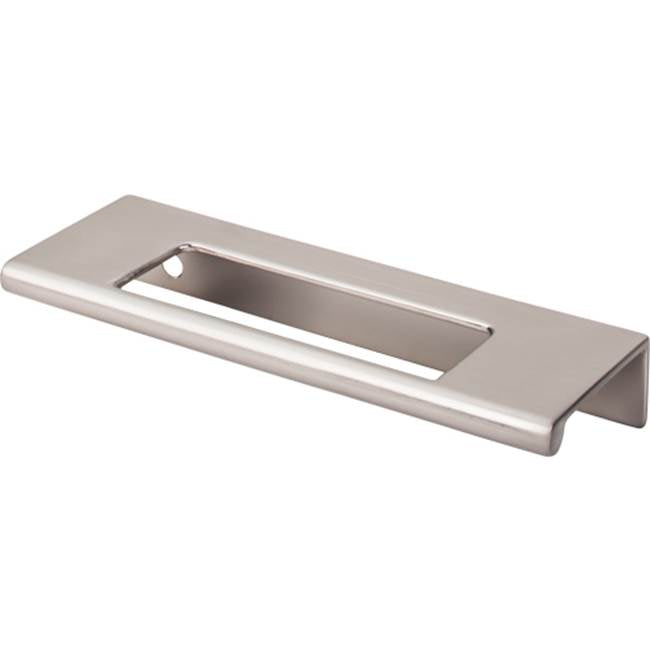 Top Knobs TK520 Europa Cut Out Tab Pull 3 3/4 Inch (c-c) - Brushed Satin Nickel