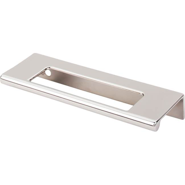 Top Knobs TK520 Europa Cut Out Tab Pull 3 3/4 Inch (c-c) - Polished Nickel