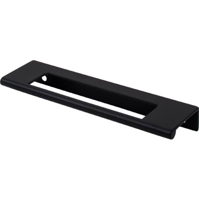 Top Knobs TK521 Europa Cut Out Tab Pull 5 Inch (c-c) - Flat Black