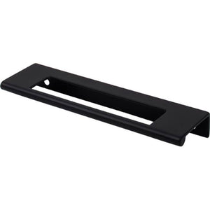 Top Knobs TK521 Europa Cut Out Tab Pull 5 Inch (c-c) - Flat Black