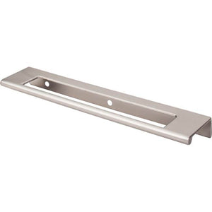 Top Knobs TK522 Europa Cut Out Tab Pull 6 Inch (c-c) - Brushed Satin Nickel