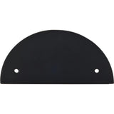 Top Knobs TK54 Half Circle Backplate 3 1/2" - Flat Black