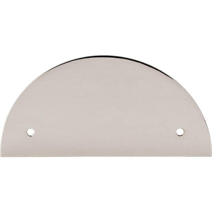 Top Knobs TK54 Half Circle Backplate 3 1/2" - Polished Nickel