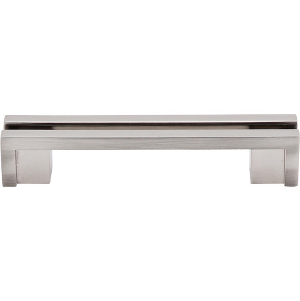 Top Knobs TK55 Flat Rail Pull 3 1/2" - Brushed Satin Nickel