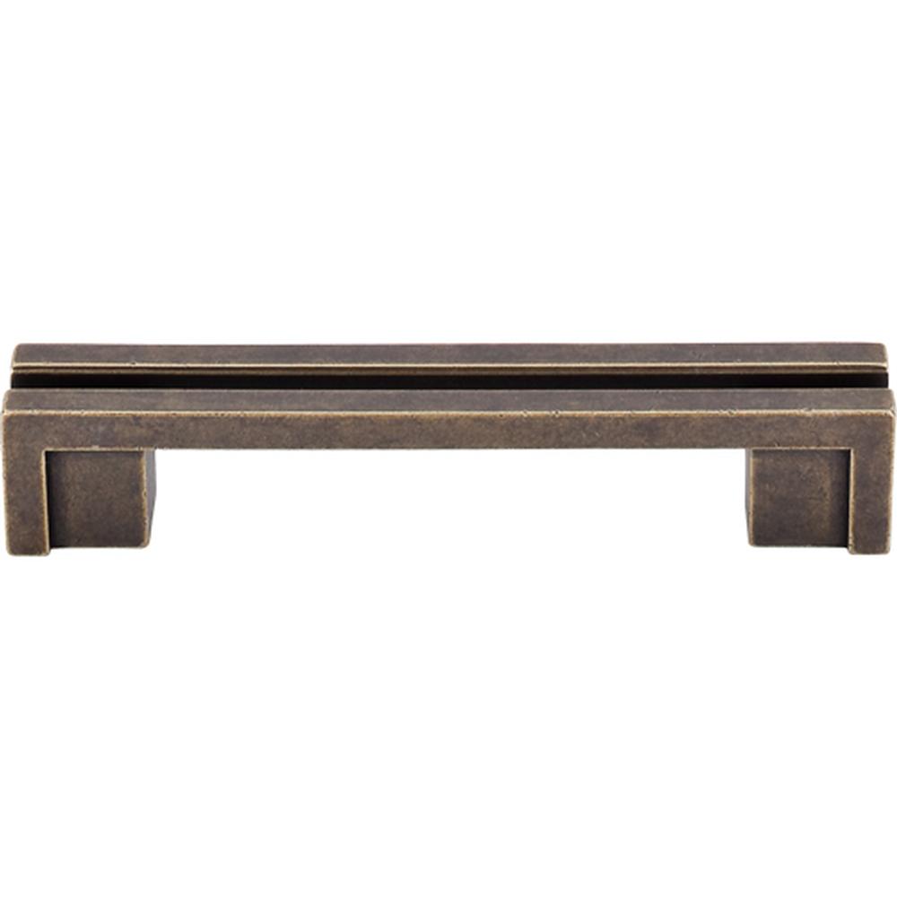 Top Knobs TK55 Flat Rail Pull 3 1/2" - German Bronze