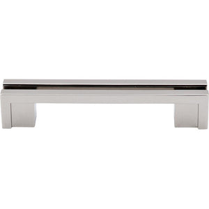 Top Knobs TK55 Flat Rail Pull 3 1/2" - Polished Nickel