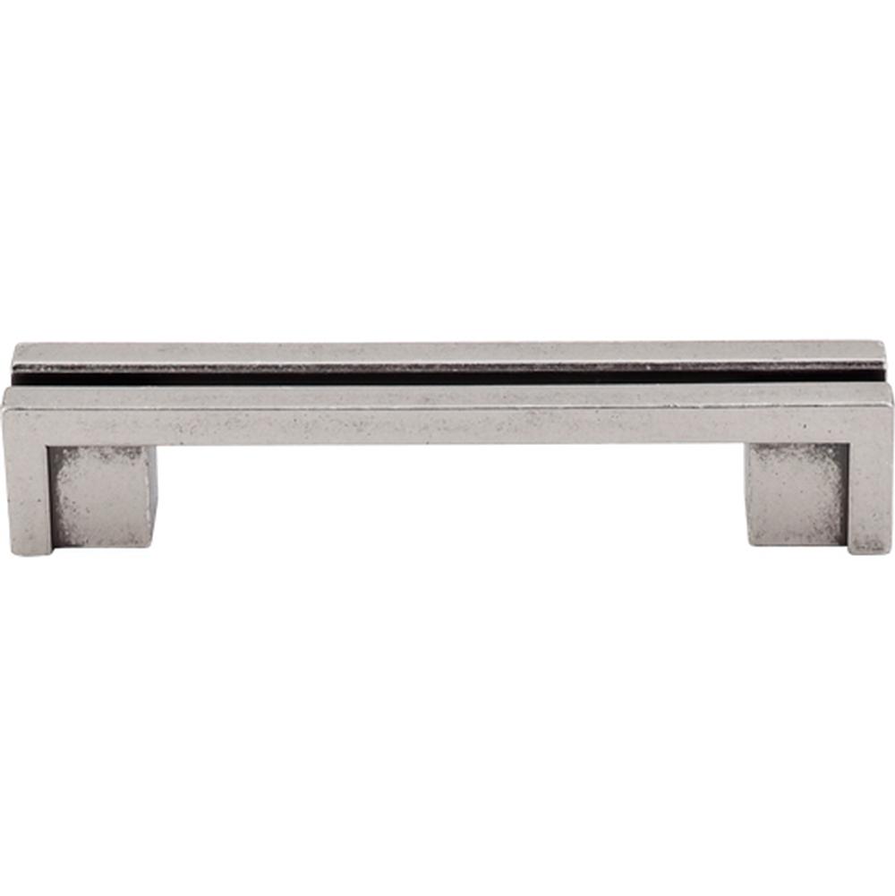 Top Knobs TK55 Flat Rail Pull 3 1/2" - Pewter Antique