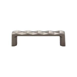 Top Knobs TK561 Quilted Pull 3 3/4 Inch (c-c) - Ash Gray