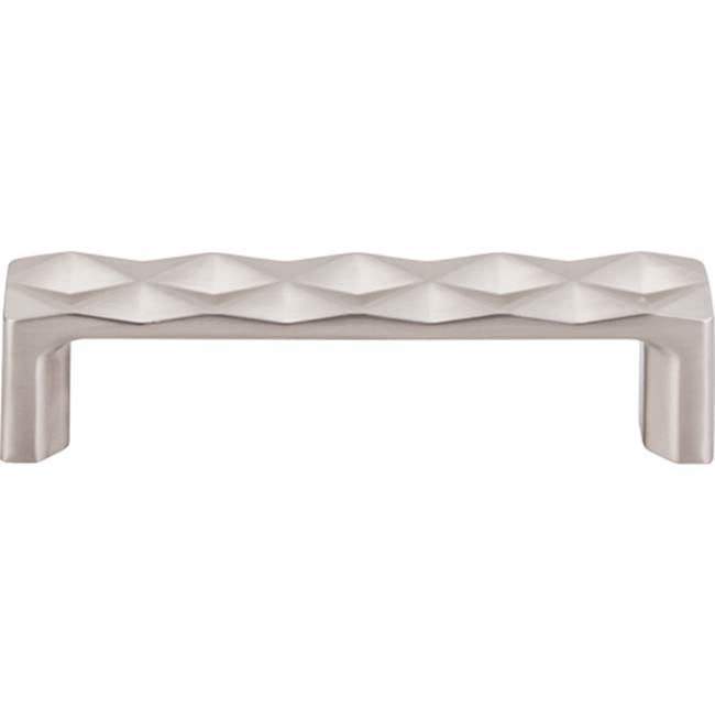 Top Knobs TK561 Quilted Pull 3 3/4 Inch (c-c) - Brushed Satin Nickel