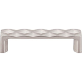 Top Knobs TK561 Quilted Pull 3 3/4 Inch (c-c) - Brushed Satin Nickel