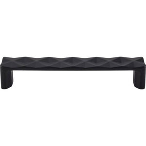 Top Knobs TK562 Quilted Pull 5 1/16 Inch (c-c) - Flat Black