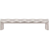 Top Knobs TK562 Quilted Pull 5 1/16 Inch (c-c) - Brushed Satin Nickel