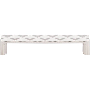 Top Knobs TK562 Quilted Pull 5 1/16 Inch (c-c) - Polished Nickel