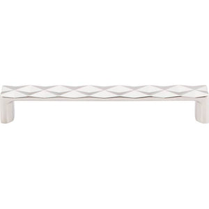Top Knobs TK563 Quilted Pull 6 5/16 Inch (c-c) - Polished Nickel