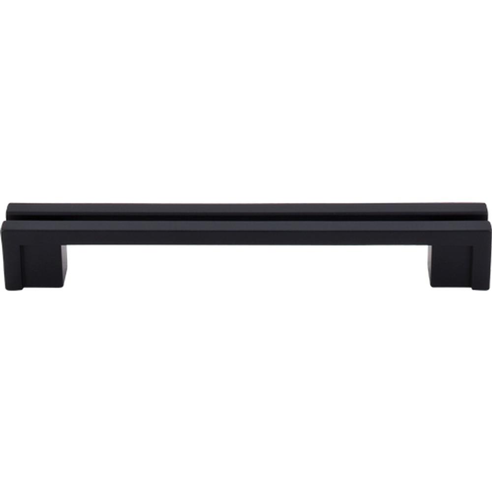 Top Knobs TK56 Flat Rail Pull 5" - Flat Black