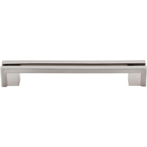 Top Knobs TK56 Flat Rail Pull 5" - Brushed Satin Nickel