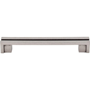 Top Knobs TK56 Flat Rail Pull 5" - Pewter Antique