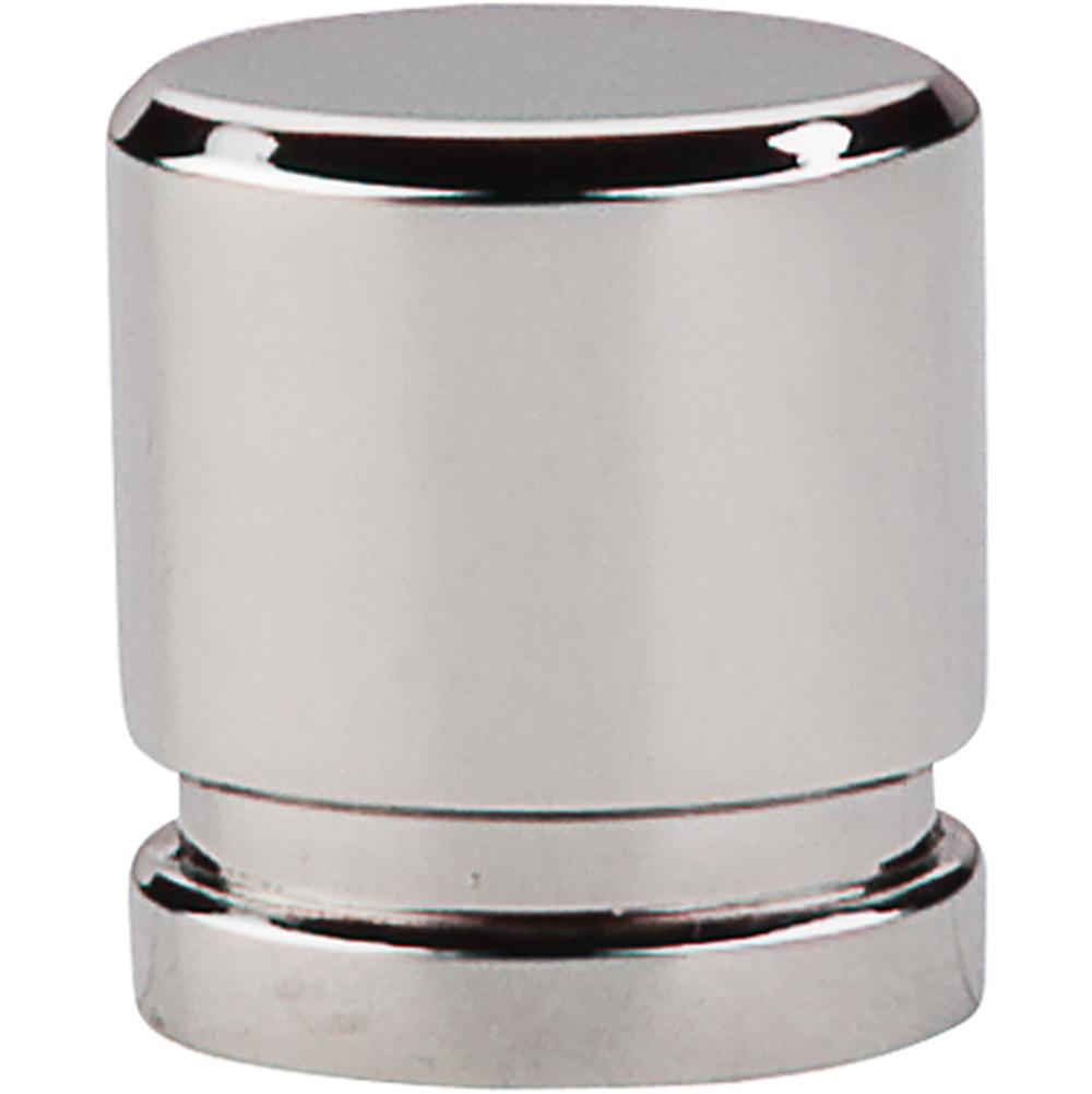 Top Knobs TK57 Oval Knob Small 1" - Polished Nickel