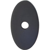 Top Knobs TK58 Oval Backplate Small 1 1/4" - Flat Black