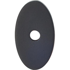 Top Knobs TK58 Oval Backplate Small 1 1/4" - Flat Black