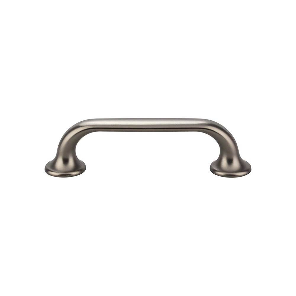 Top Knobs TK593 Oculus Oval Pull 3 3/4 Inch (c-c) - Ash Gray