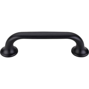 Top Knobs TK593 Oculus Oval Pull 3 3/4 Inch (c-c) - Flat Black