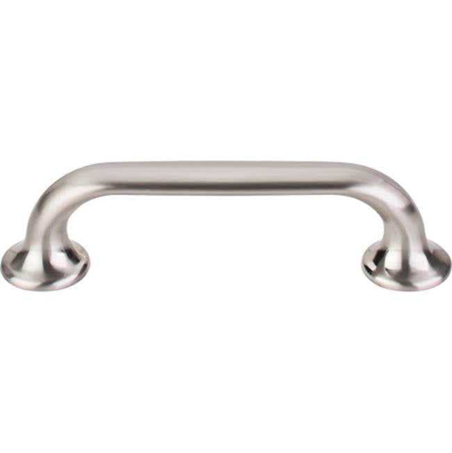 Top Knobs TK593 Oculus Oval Pull 3 3/4 Inch (c-c) - Brushed Satin Nickel