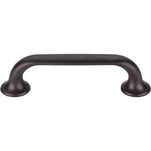 Top Knobs TK593 Oculus Oval Pull 3 3/4 Inch (c-c) - Sable