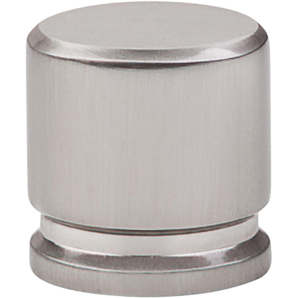 Top Knobs TK59 Oval Knob Medium 1 1/8" - Brushed Satin Nickel