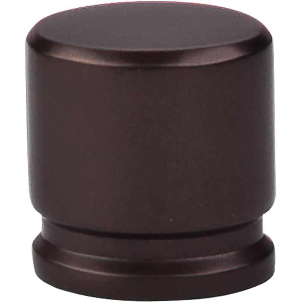 Top Knobs TK59 Oval Knob Medium 1 1/8" - Oil Rubbed Bronze