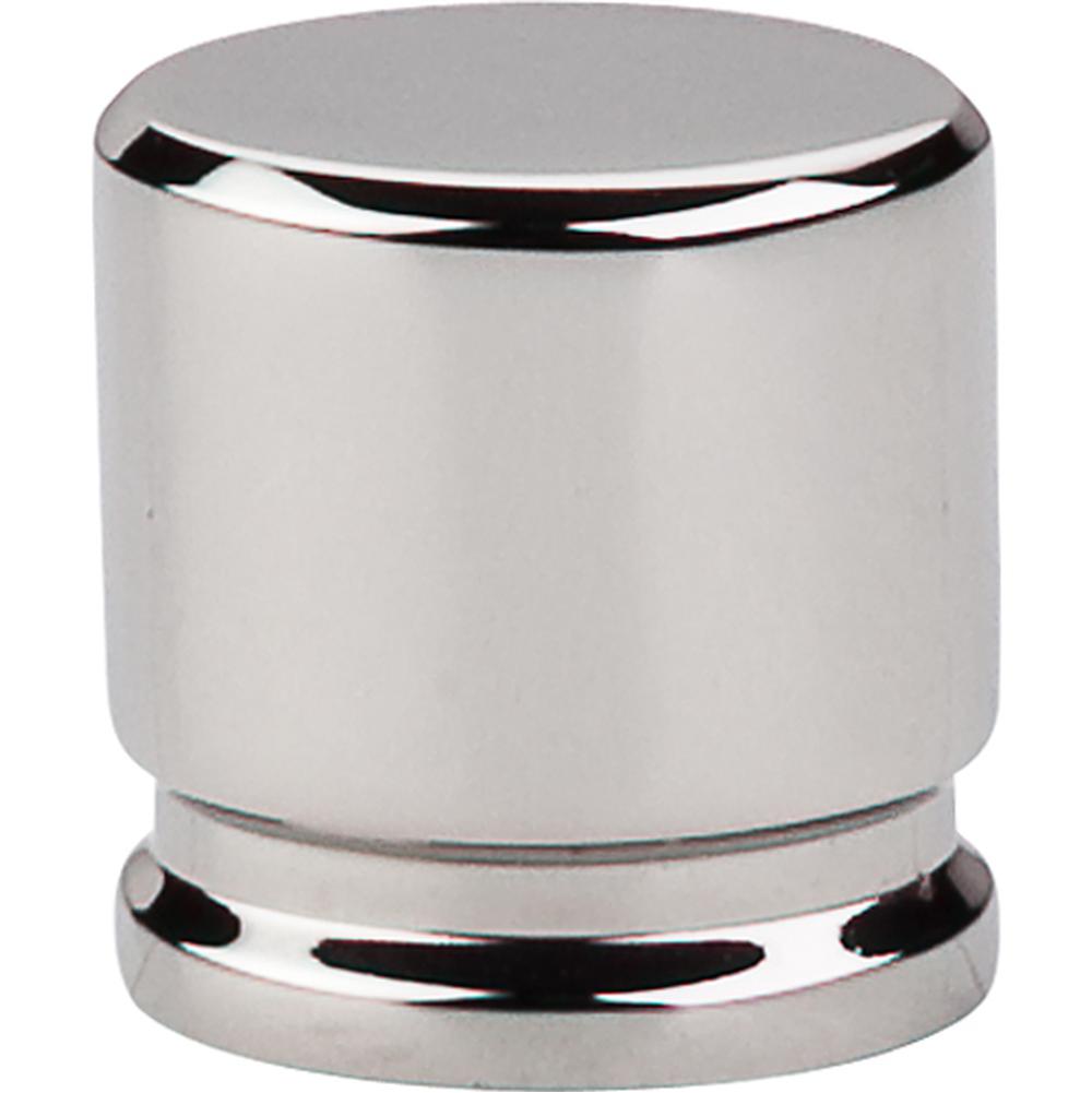 Top Knobs TK59 Oval Knob Medium 1 1/8" - Polished Nickel