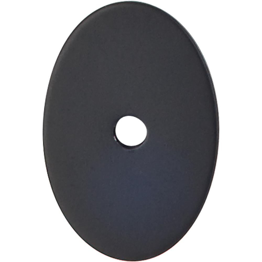 Top Knobs TK60 Oval Backplate Medium 1 1/2" - Flat Black