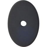 Top Knobs TK60 Oval Backplate Medium 1 1/2" - Flat Black
