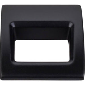 Top Knobs TK615 Tango Finger Pull 1 1/8 Inch (c-c) - Flat Black